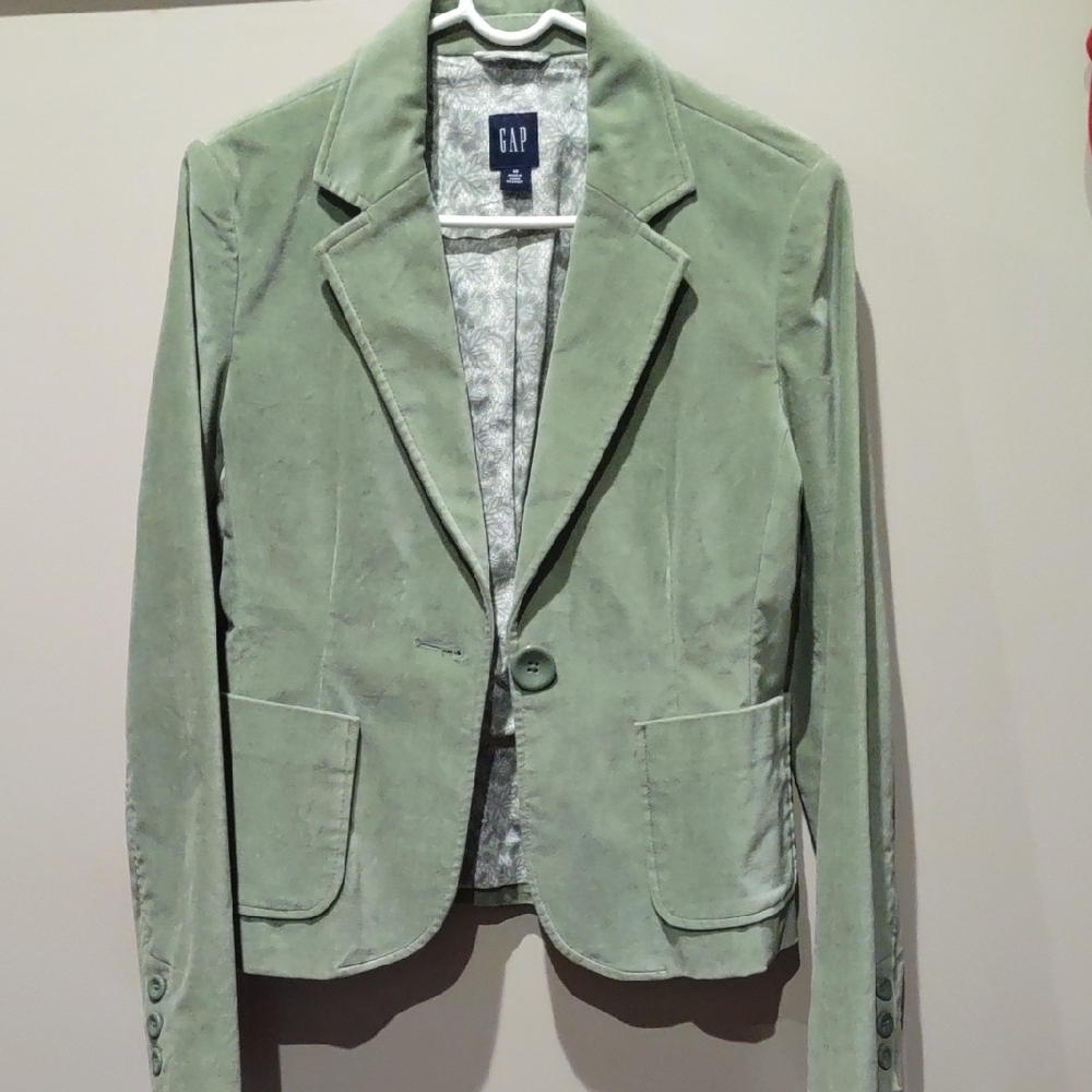 GAP Green Blazer Tailored Suit Jacket, 10